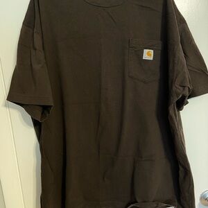 Carhartt Men's Dark Brown Short Sleeve Tee